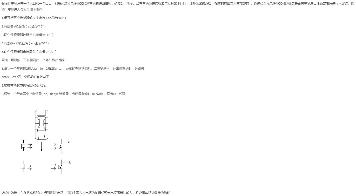基于FPGA的停车场设计Verilog代