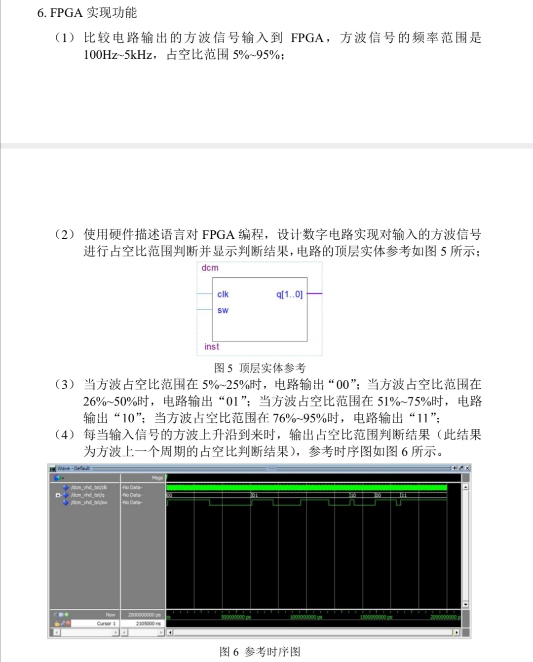基于FPGA的占空比检测功能VHDL代码
