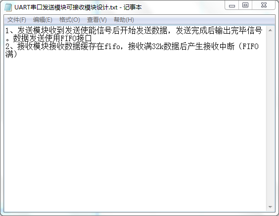 UART串口发送模块可接收模块设计Ver