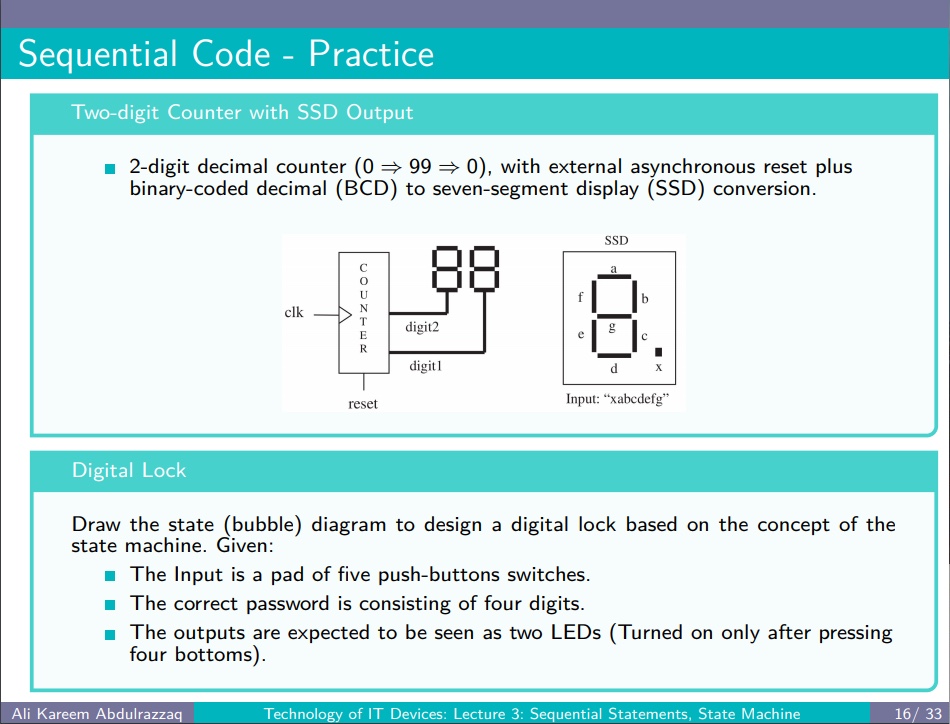2位十进制计数器数码管显示设计VHDL代