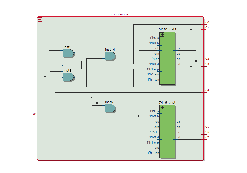 12进制和60进制计数器 FPGA 设计 VHDL Quartus 设计文档图片 image5.png