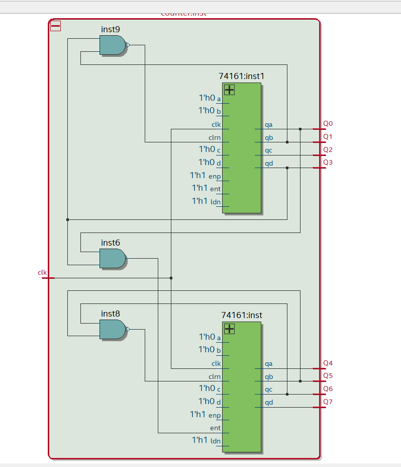 12进制和60进制计数器 FPGA 设计 VHDL Quartus 设计文档图片 image4.png