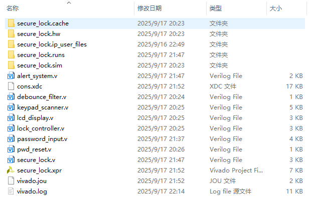 电子密码锁 FPGA 设计 Verilog Vivado 设计文档图片 image1.png