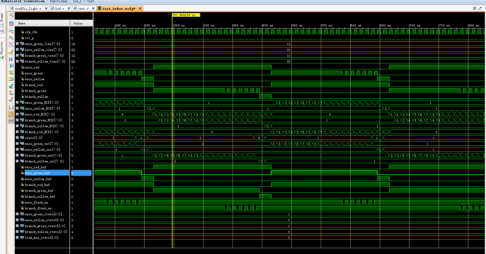 交通灯控制 FPGA 设计 Verilog Vivado（2） 设计文档图片 image12.png