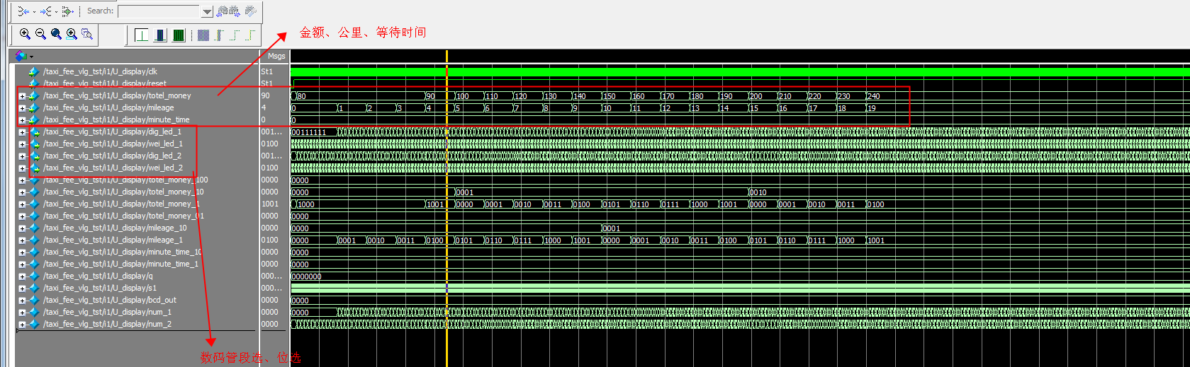 出租车计费器 FPGA 设计 Veril