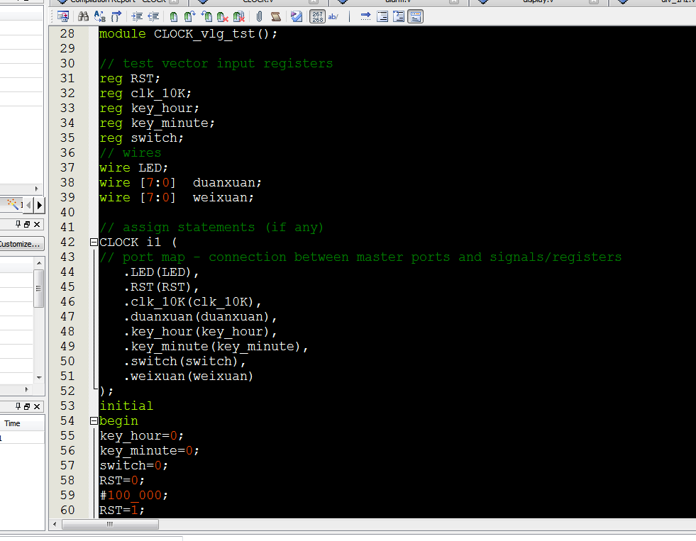 电子时钟闹钟数码管显示 FPGA 设计 Verilog Quartus 设计文档图片 image5.png