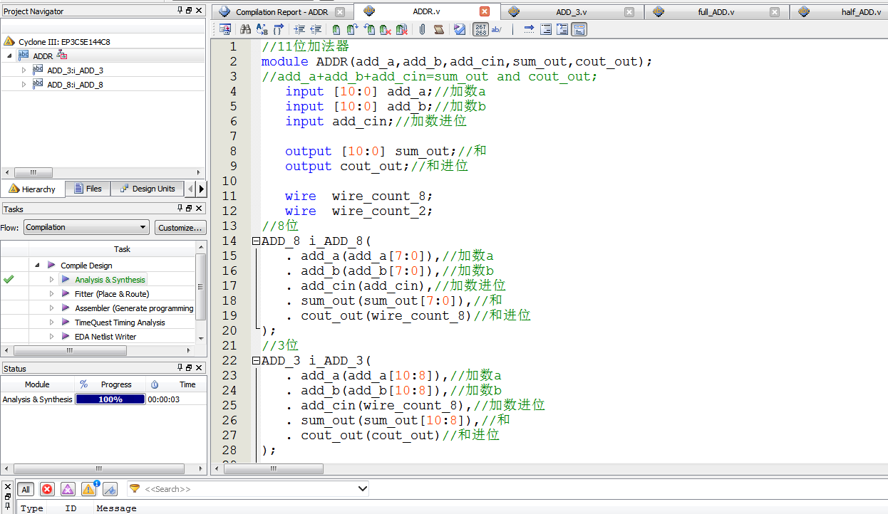 11位全加器 FPGA 设计 Verilog Quartus 设计文档图片 image2.png