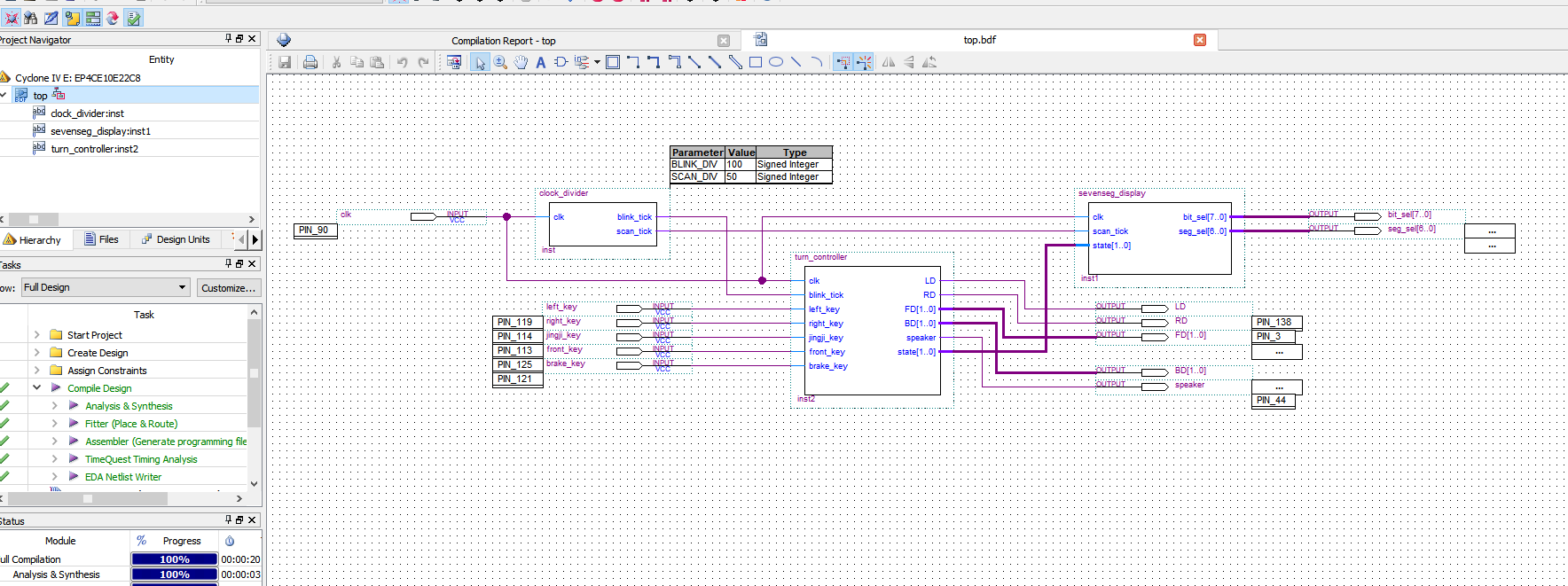汽车转向灯与灯光控制 FPGA 设计 Verilog Quartus 设计文档图片 image2.png