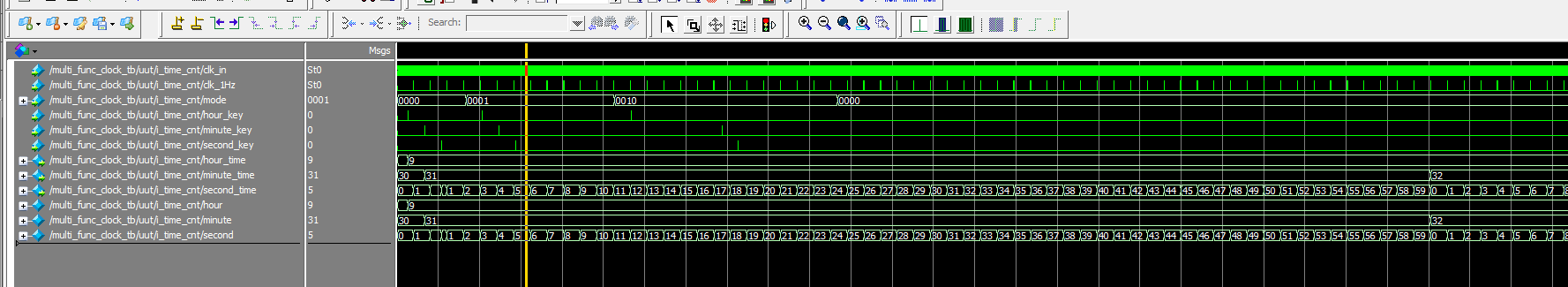 多功能数字时钟 Verilog ModelSim 设计文档图片 image12.png
